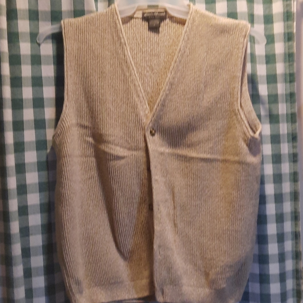 MENS SWEATER VEST NO SLEEVES EDDIE  BAUER